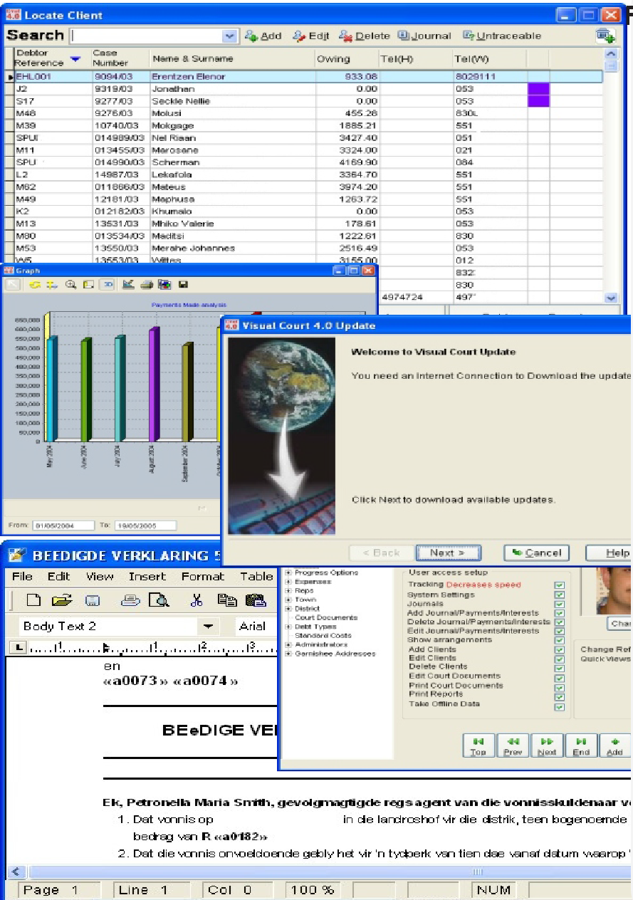 VisualCourtScreenshots